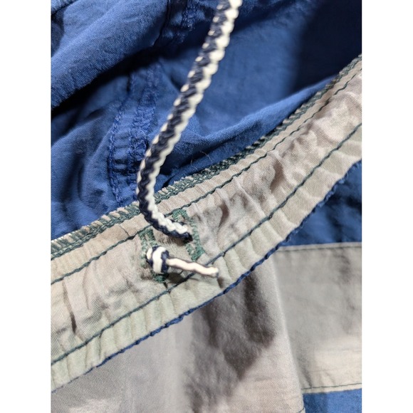 Vintage 1990s Franklin Sports Mens Blue Nylon Athletic Shorts Colorblock XL - Picture 4 of 7